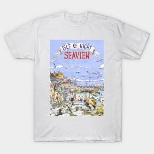 classic isle of wight travel art print T-Shirt